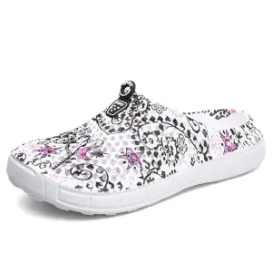 Women's hollow breathable backless water shoes antiskid beach sandals