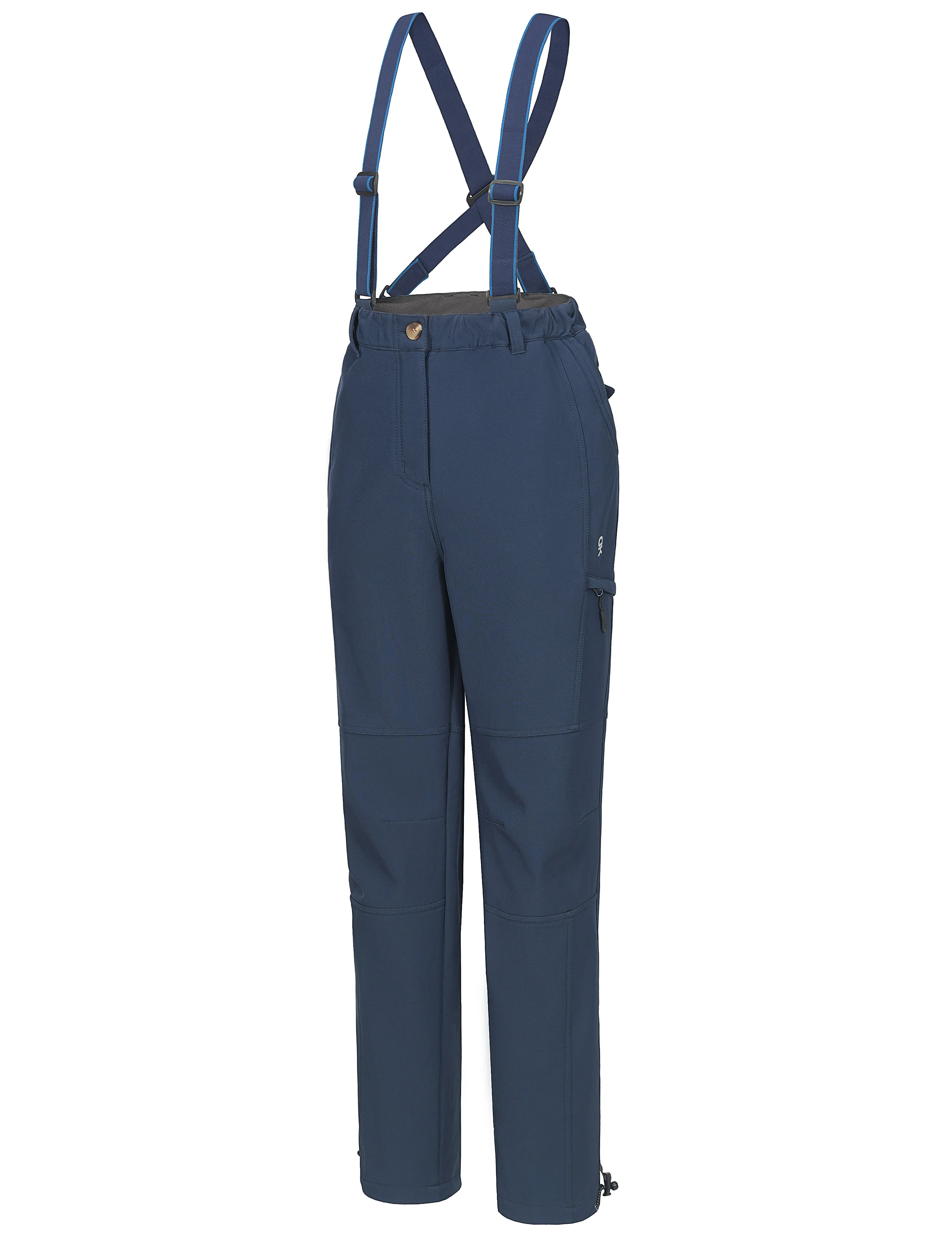 Women's Ski Bibs Insulated Water Resistant Windproof Snow Pants with Adjustable Suspenders
